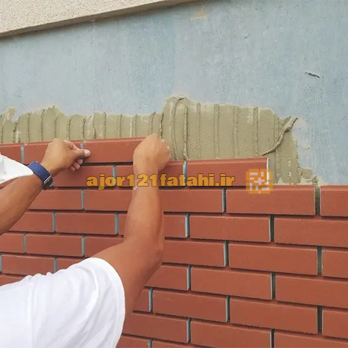 آموزش نصب آجر نما با چسب